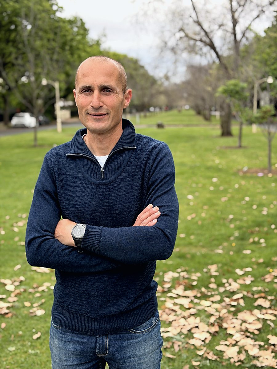 Peter Varricchio on the Prescott Terrace plantation, Rose Park